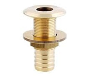 Skroggjennomføring med stuss - 24 mm - messing